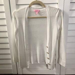 Lilly Pulitzer White Cardigan XS